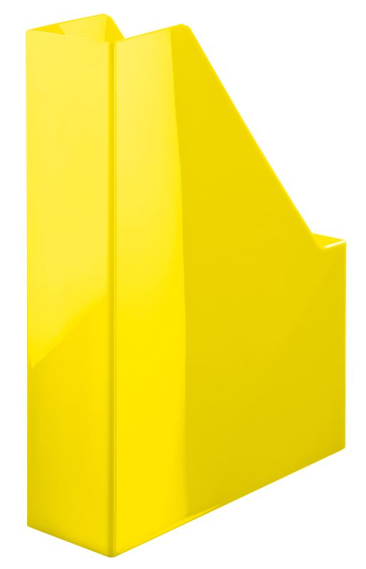 HAN Stehsammler i-Line – 2 STÜCK, eleganter, moderner High-End Stehsammler für Hefte, Zeitschriften und Mappen bis Format DIN A4/C4, gelb, 16501-95
